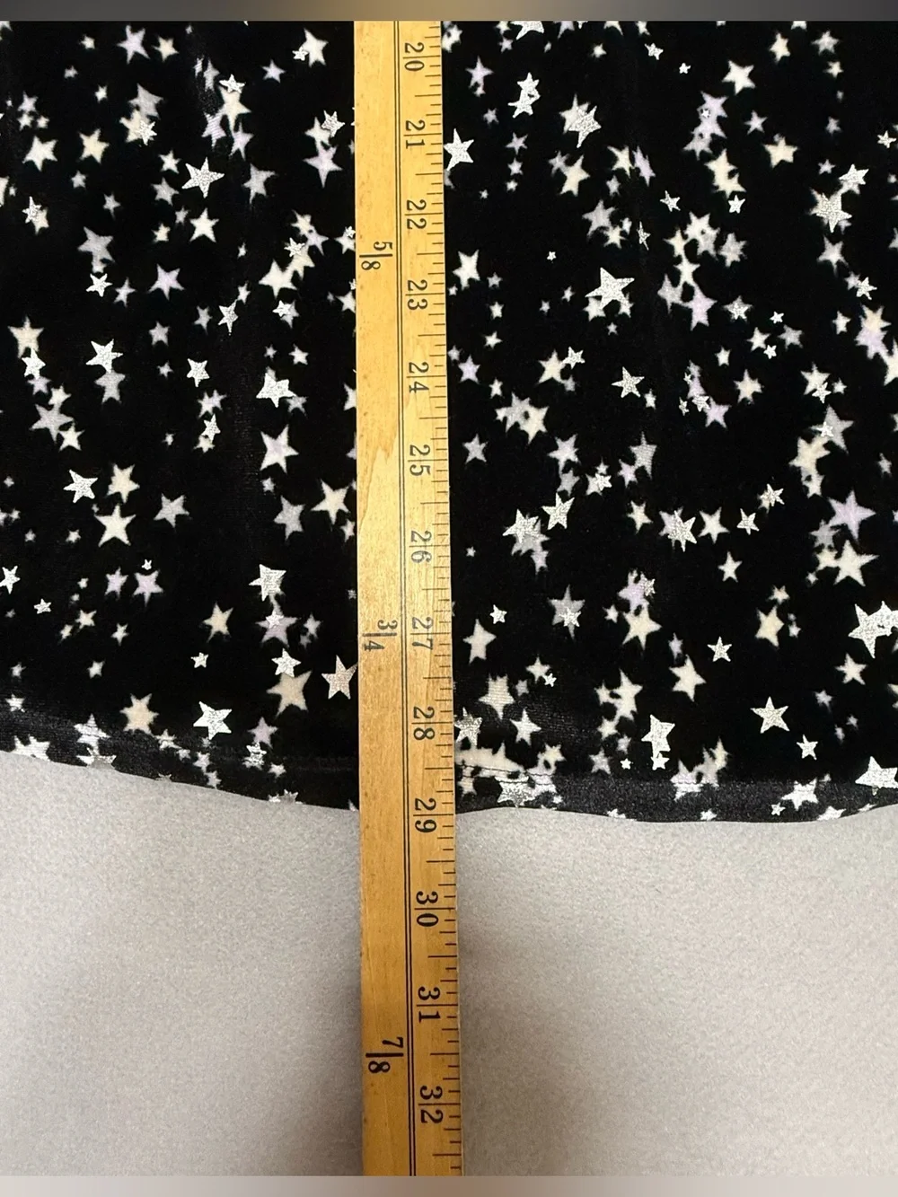 Old navy Girls' Black Star velvet Print Long-Sleeve Dress size L 10-12 NWT